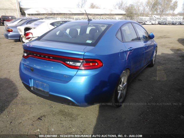 1C3CDFBBXGD667894 - 2016 DODGE DART SXT BLUE photo 4