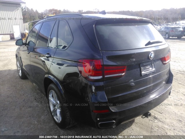 5UXKR6C57E0J73383 - 2014 BMW X5 XDRIVE50I BLUE photo 3