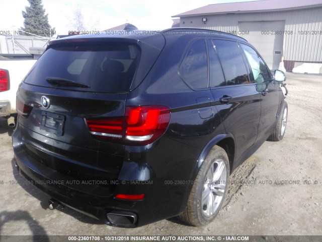 5UXKR6C57E0J73383 - 2014 BMW X5 XDRIVE50I BLUE photo 4