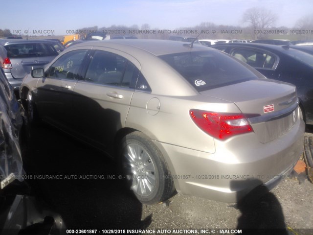 1C3CCBAB4EN123704 - 2014 CHRYSLER 200 LX TAN photo 3