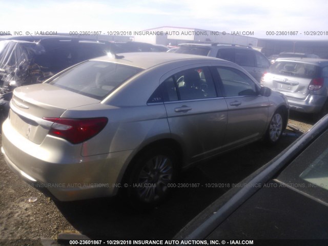 1C3CCBAB4EN123704 - 2014 CHRYSLER 200 LX TAN photo 4