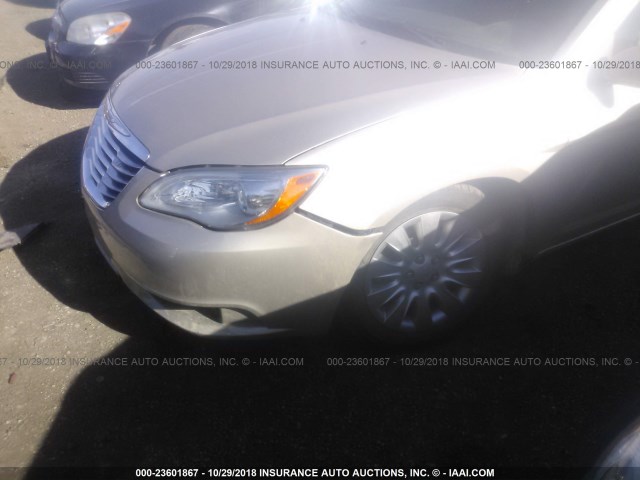 1C3CCBAB4EN123704 - 2014 CHRYSLER 200 LX TAN photo 6