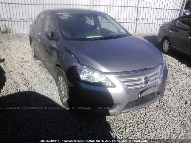 3N1AB7AP7DL704145 - 2013 NISSAN SENTRA S/SV/SR/SL GRAY photo 1