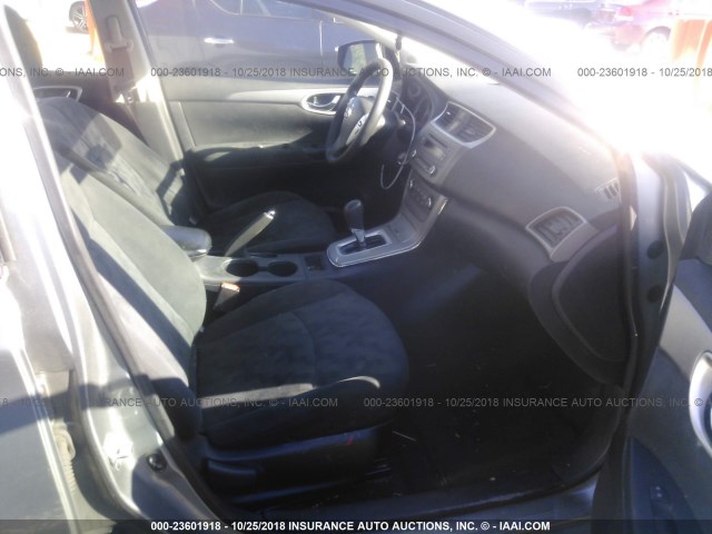 3N1AB7AP7DL704145 - 2013 NISSAN SENTRA S/SV/SR/SL GRAY photo 5