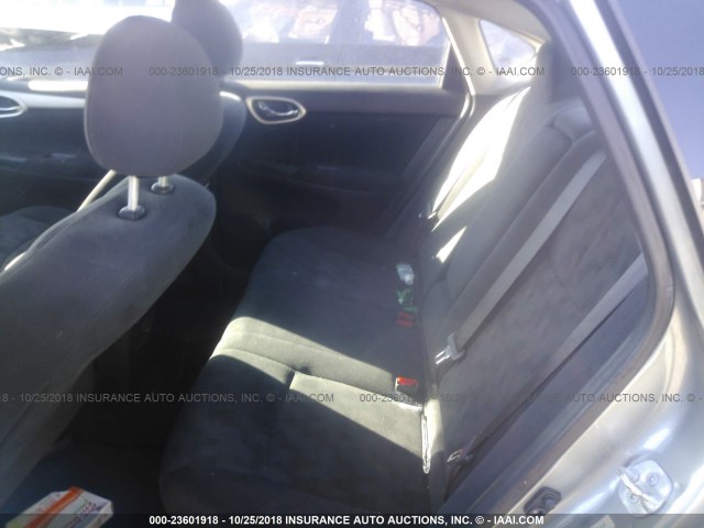 3N1AB7AP7DL704145 - 2013 NISSAN SENTRA S/SV/SR/SL GRAY photo 8