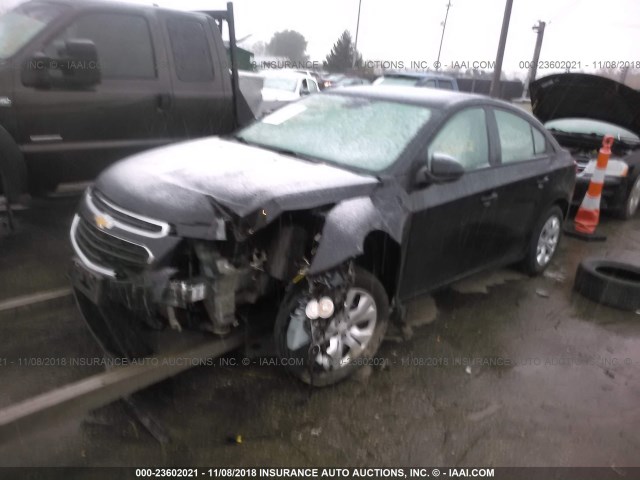 1G1PA5SH4F7128911 - 2015 CHEVROLET CRUZE LS BLACK photo 2