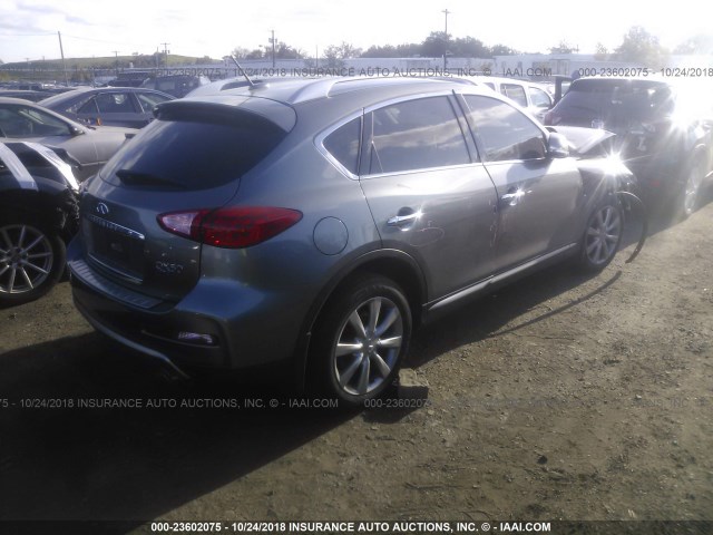 JN1BJ0RR2HM413651 - 2017 INFINITI QX50 GRAY photo 4