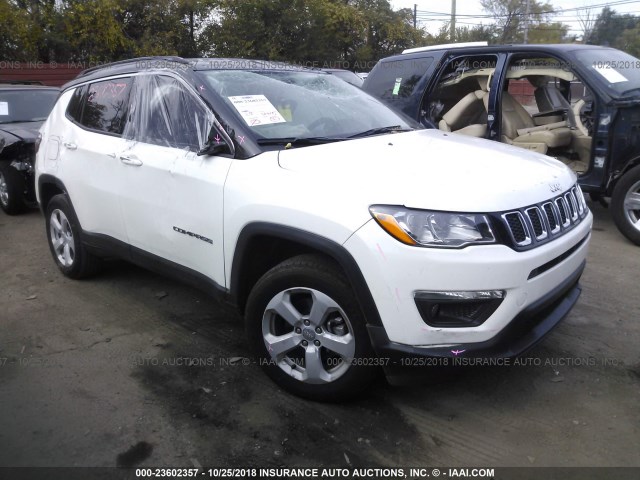 3C4NJDBB5JT206878 - 2018 JEEP COMPASS LATITUDE WHITE photo 1