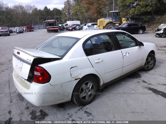 1G1ZT54895F210377 - 2005 CHEVROLET MALIBU LS 白色 照片 4