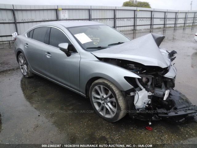 JM1GJ1V66E1145303 - 2014 MAZDA 6 TOURING SILVER photo 1