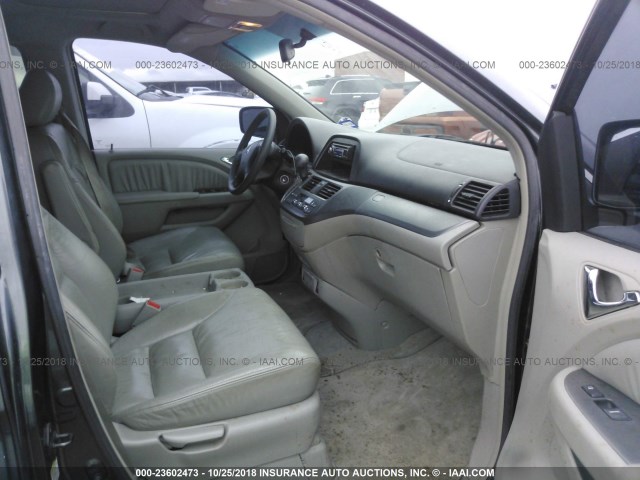 5FNRL38655B425120 - 2005 HONDA ODYSSEY EXL GRAY photo 5