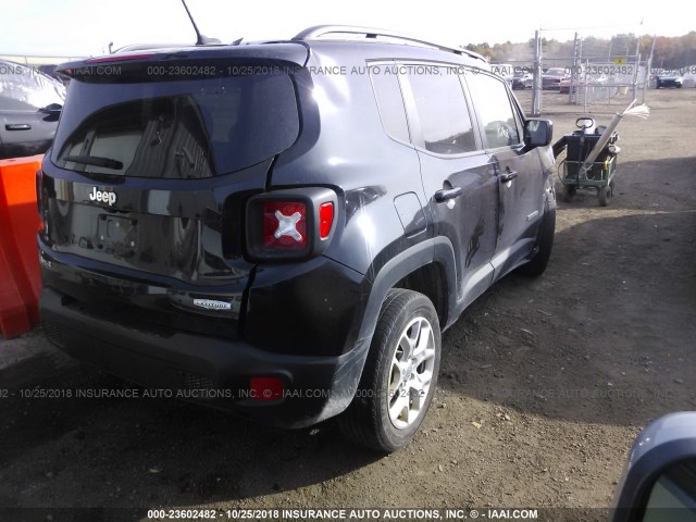 ZACCJBBT4GPE38067 - 2016 JEEP RENEGADE LATITUDE BLACK photo 4