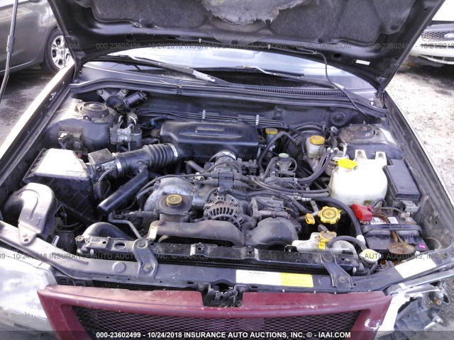 JF1SF6556WG709228 - 1998 SUBARU FORESTER S BLACK photo 10