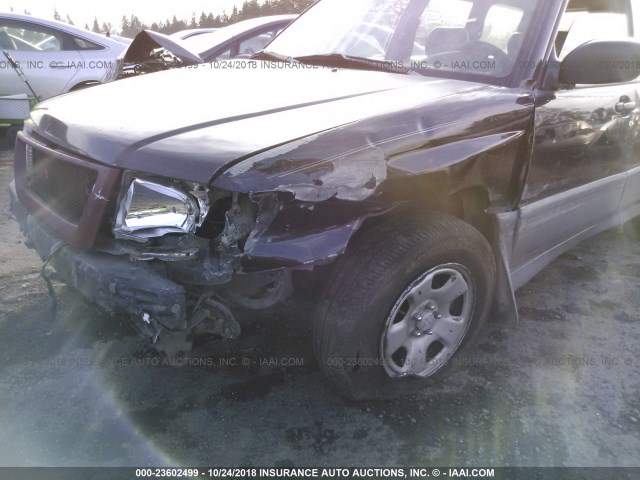 JF1SF6556WG709228 - 1998 SUBARU FORESTER S BLACK photo 6