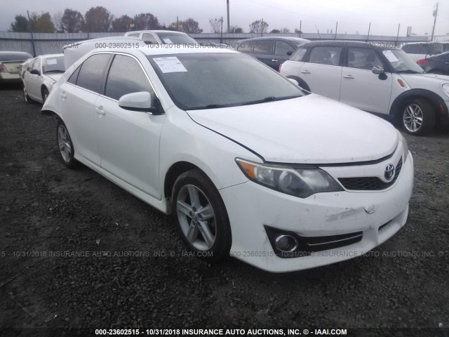 4T1BF1FK3CU127842 - 2012 TOYOTA CAMRY SE/LE/XLE WHITE photo 1