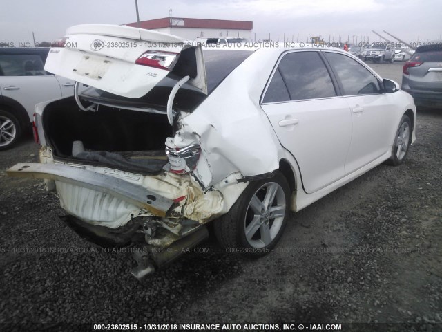 4T1BF1FK3CU127842 - 2012 TOYOTA CAMRY SE/LE/XLE WHITE photo 4