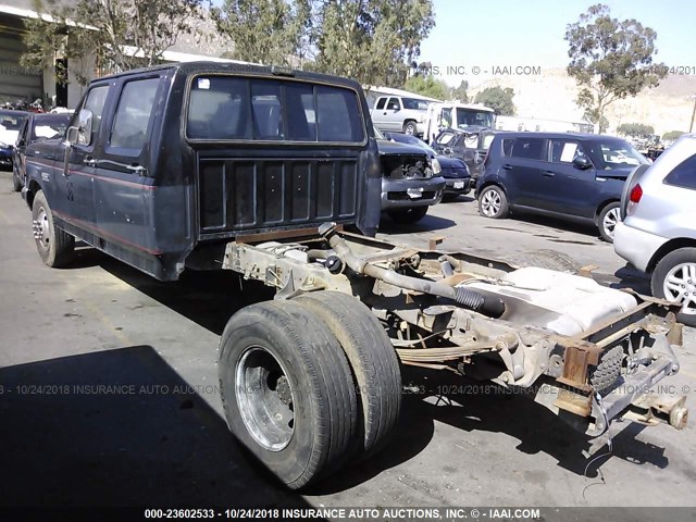 2FTJW35M2MCB00602 - 1991 FORD F350 BLACK photo 3