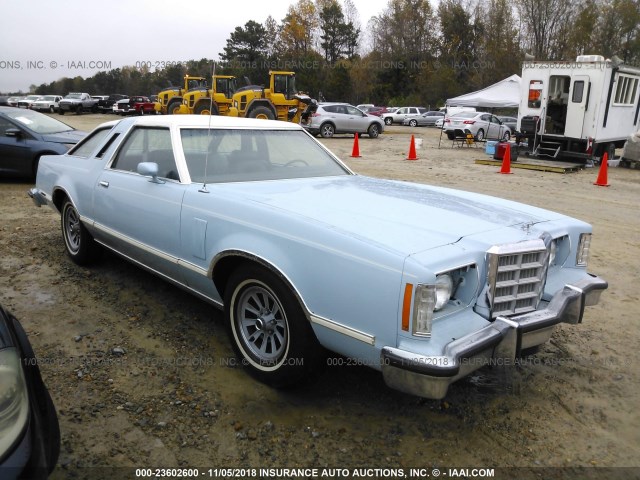 9G87F258643 - 1979 FORD THUNDERBIRD  Light Blue photo 1