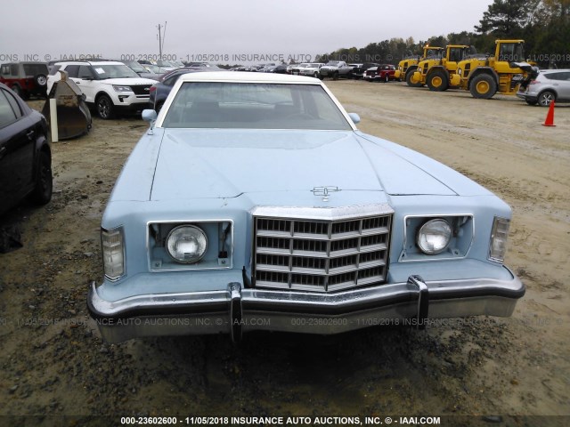 9G87F258643 - 1979 FORD THUNDERBIRD  Light Blue photo 6