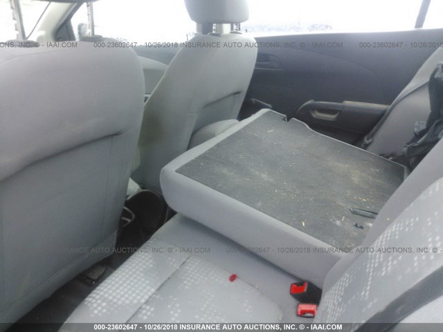 1G1JA5SH8F4117739 - 2015 CHEVROLET SONIC LS WHITE photo 8