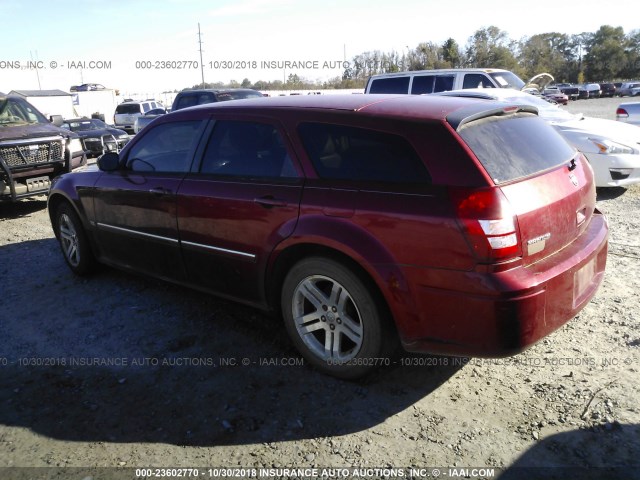 2D4FV47V66H428165 - 2006 DODGE MAGNUM SXT RED photo 3