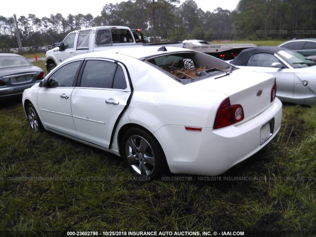 1G1ZD5E09CF105776 - 2012 CHEVROLET MALIBU 2LT WHITE photo 3