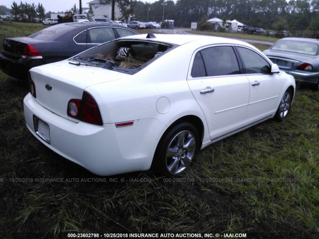 1G1ZD5E09CF105776 - 2012 CHEVROLET MALIBU 2LT WHITE photo 4