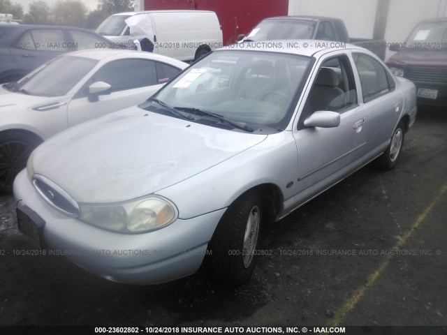 1FAFP6636XK211749 - 1999 FORD CONTOUR SE SILVER photo 2