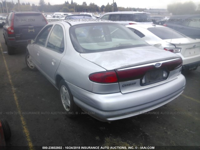 1FAFP6636XK211749 - 1999 FORD CONTOUR SE SILVER photo 3