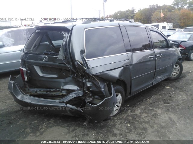 5FNRL38657B440638 - 2007 HONDA ODYSSEY EXL GRAY photo 4