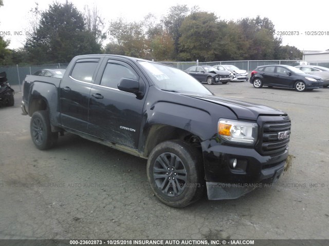 1GTG6CEN9H1211402 - 2017 GMC CANYON SLE BLACK photo 1