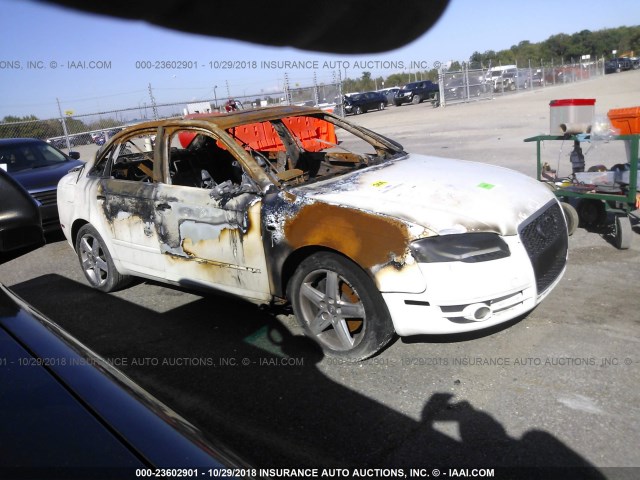 WAUAF68E05A470050 - 2005 AUDI A4 2.0T WHITE photo 1