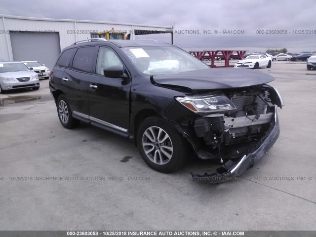 5N1AR2MN0DC637143 - 2013 NISSAN PATHFINDER S/SV/SL/PLATINUM BLACK photo 1