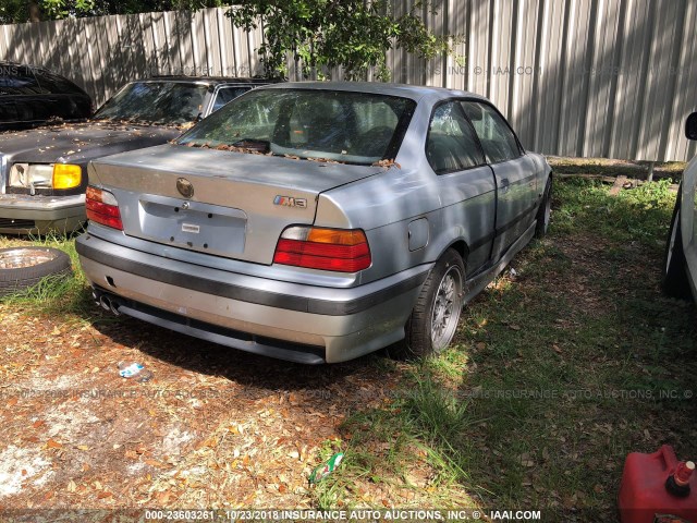 WBSBG9324TEY72641 - 1996 BMW M3 GRAY photo 4