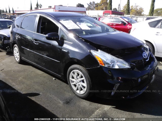 JTDZN3EU7C3064741 - 2012 TOYOTA PRIUS V BLACK photo 1