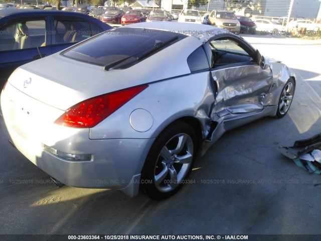 JN1BZ34D68M703235 - 2008 NISSAN 350Z GRAY photo 4