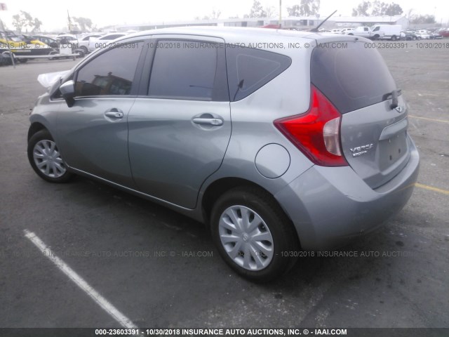 3N1CE2CP3FL352460 - 2015 NISSAN VERSA NOTE S/S PLUS/SV/SL/SR GRAY photo 3