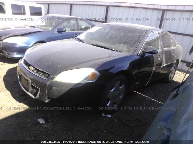 2G1WD58C869214381 - 2006 CHEVROLET IMPALA SUPER SPORT BLACK photo 2