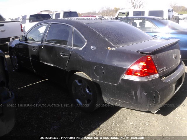 2G1WD58C869214381 - 2006 CHEVROLET IMPALA SUPER SPORT BLACK photo 3