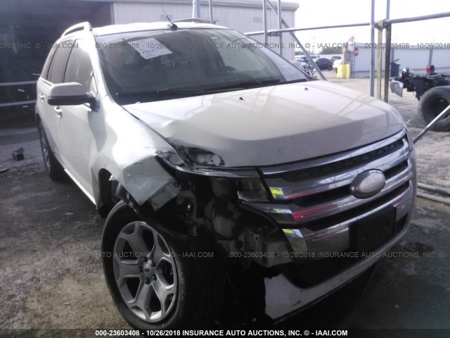 2FMDK3JC9DBB52896 - 2013 FORD EDGE SEL WHITE photo 1