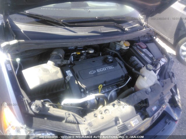 1G1JB6SH7F4170922 - 2015 CHEVROLET SONIC LS 蓝色 照片 10