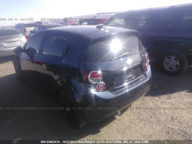 1G1JB6SH7F4170922 - 2015 CHEVROLET SONIC LS 蓝色 照片 3