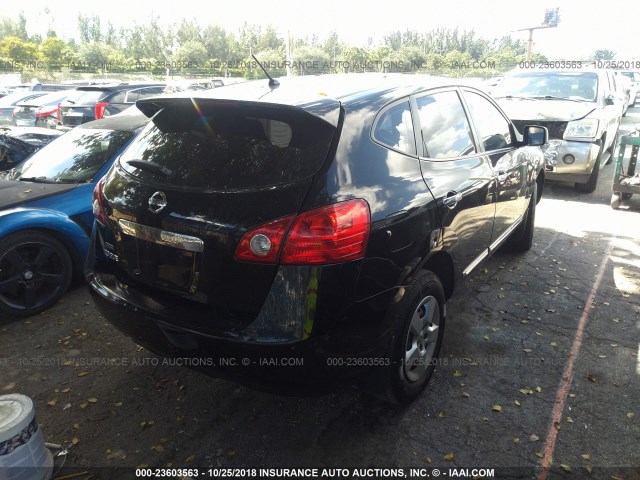 JN8AS5MT0DW547521 - 2013 NISSAN ROGUE S/SV BLACK photo 4