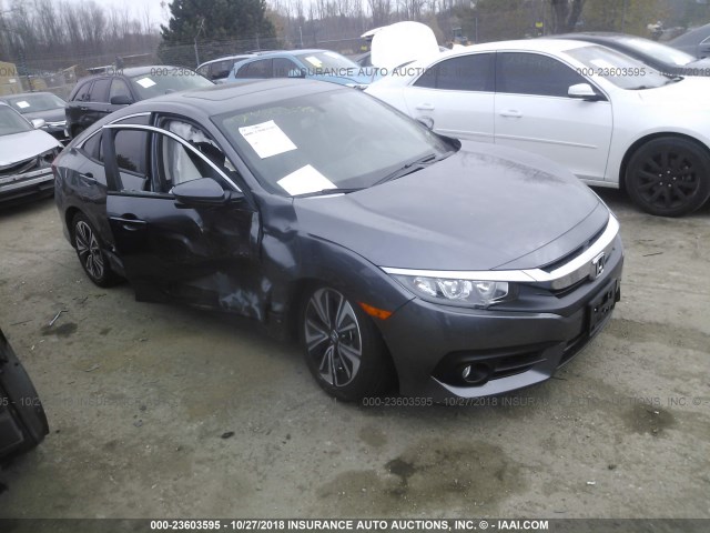 JHMFC1F77JX019793 - 2018 HONDA CIVIC EXL GRAY photo 1