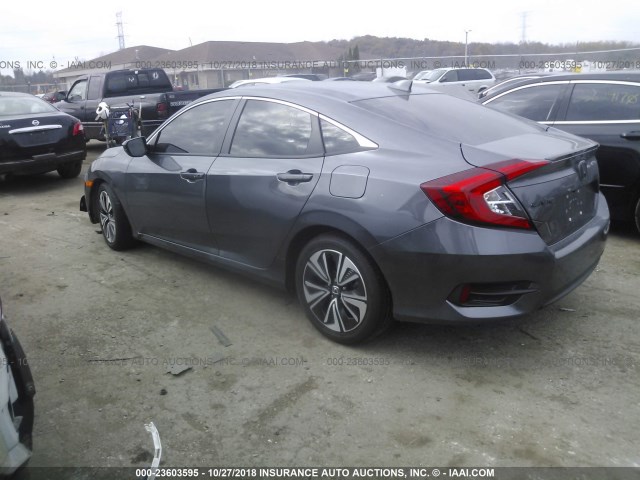 JHMFC1F77JX019793 - 2018 HONDA CIVIC EXL GRAY photo 3