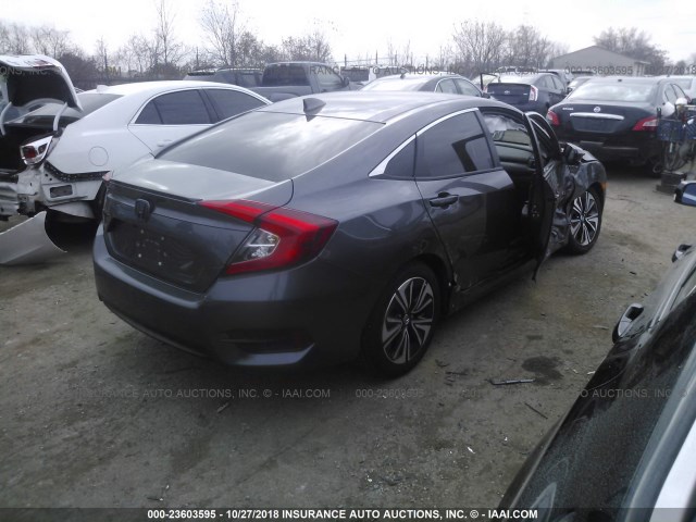 JHMFC1F77JX019793 - 2018 HONDA CIVIC EXL GRAY photo 4