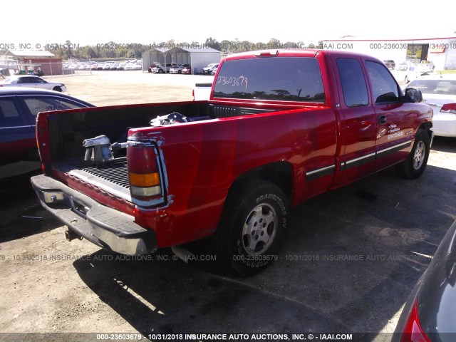 2GCEC19T0X1289489 - 1999 CHEVROLET SILVERADO C1500 RED photo 4