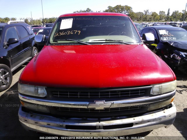 2GCEC19T0X1289489 - 1999 CHEVROLET SILVERADO C1500 RED photo 6