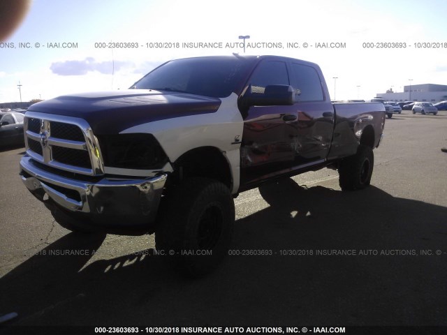 3C6UR5HL5EG299501 - 2014 RAM 2500 ST MAROON photo 2