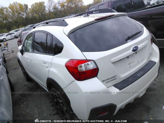 JF2GPAPC5F8298914 - 2015 SUBARU XV CROSSTREK 2.0 LIMITED WHITE photo 3